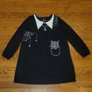 H&M Black Little Goth Dress Size 6x/7